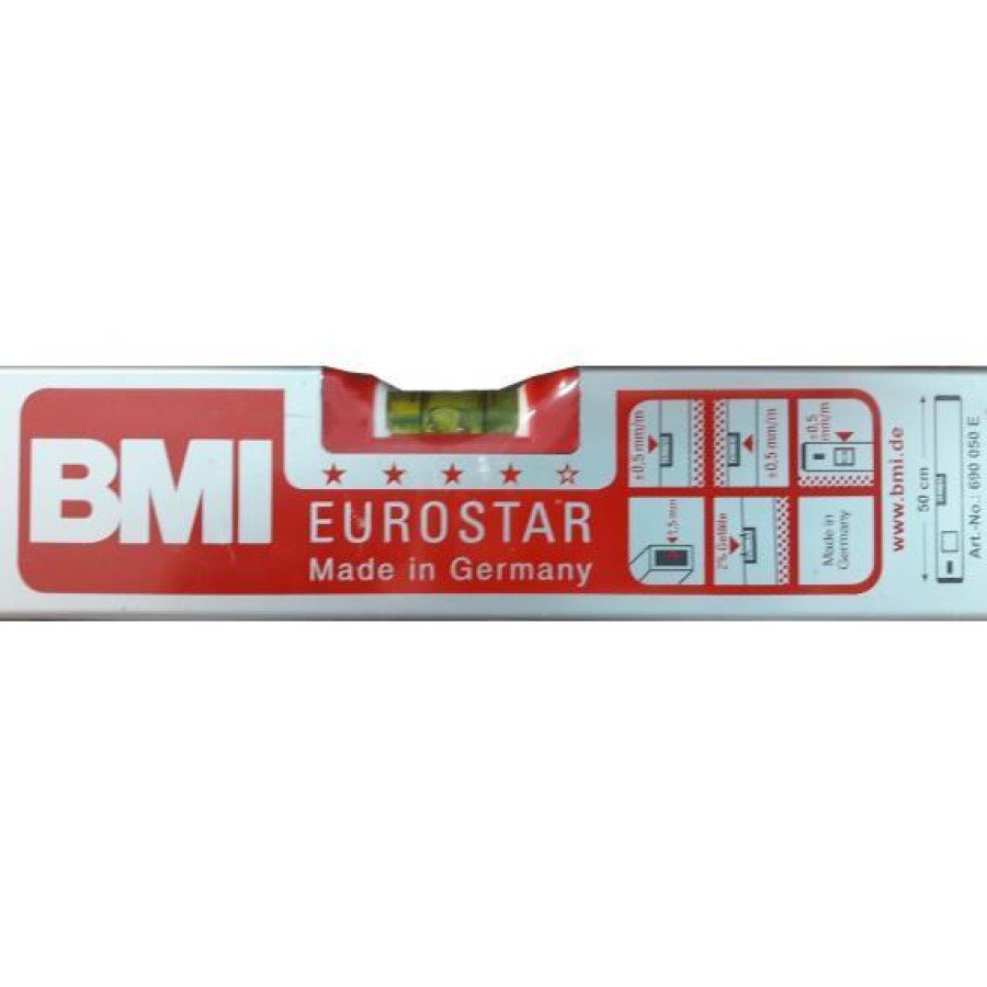 BMI Eurostar 690 Aluminum Spirit Level 50 Cm