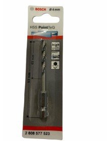 Bosch Point TeQ Hss Drill Bit with Hexagonal Shank 4 mm