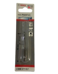 Bosch Pointteq Hexagonal Shank Hss Drill Bit 2 mm