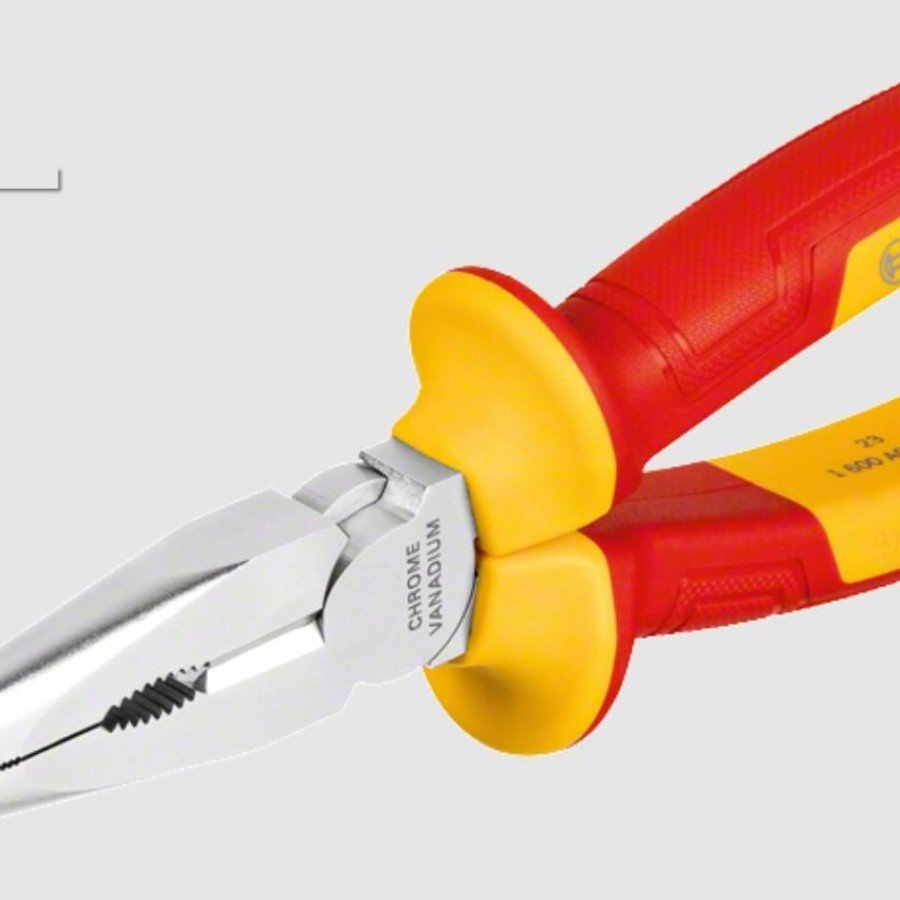 Bosch Professional Insulated Flat Nose Pliers 200 mm Bosch Professional Insulated Flat Nose Pliers 200 mm