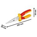 Bosch Professional Insulated Flat Nose Pliers 200 mm Bosch Professional Insulated Flat Nose Pliers 200 mm