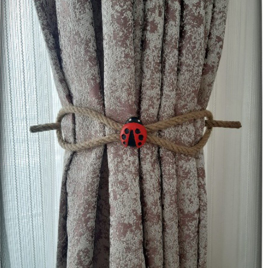 Braçol Wing Curtain Buckle Tulle Curtain Holder Curtain Ornament Bring Good Luck with Ladybug