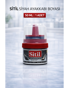 Sitil Classic Shoe Polish Black with Shine Sponge 1 Piece
