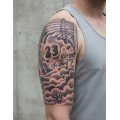 Clouds Angel Wings Temporary Tattoo Template Large Size Clouds Angel Wings Temporary Tattoo Template Large Size