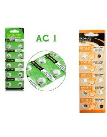 Button Battery - Clock Laser Calculator Battery 10 Pack AG1 LR621/LR60 1.55V