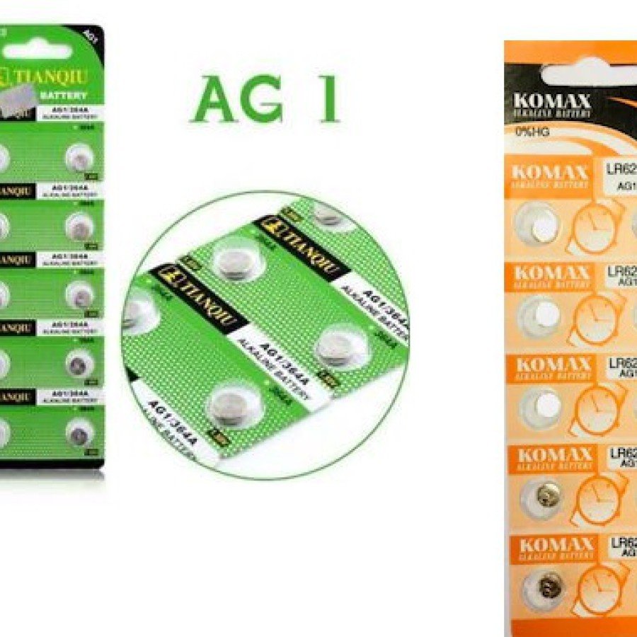 Button Battery - Clock Laser Calculator Battery 10 Pack AG1 LR621/LR60 1.55V