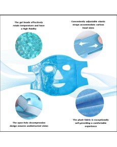 Ice Gel Balls Thermogel Face Mask , Cold and Hot Therapy Face Mask