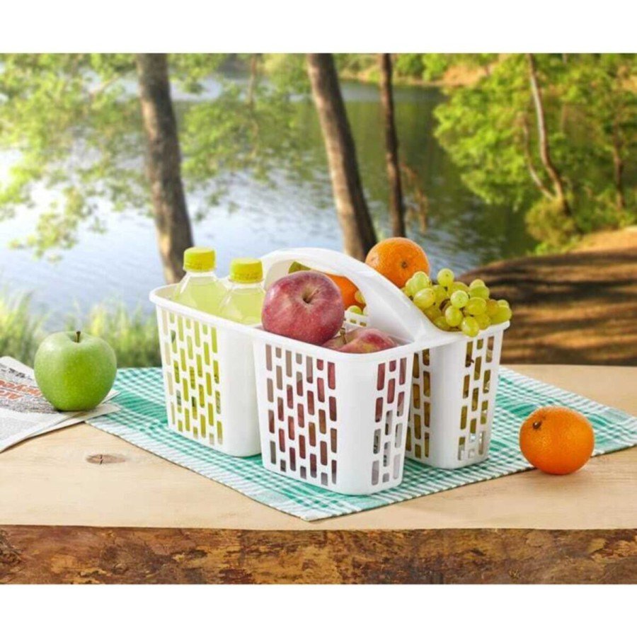 Refrigerator Organizer Basket - White