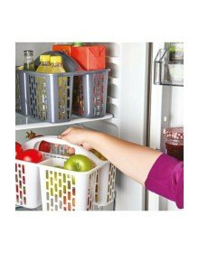 Refrigerator Organizer Basket - Gray
