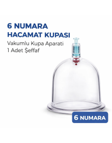 Size 6 Cupping Cup 1 Piece Vacuum Cup Durable Plastic Manual Cupping Cup