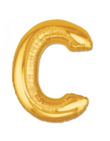 C Letter Foil Balloon Gold Color 40 inch