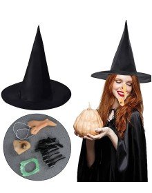 Witch Hat Witch Nails Witch Nose Witch Jaw Witch Teeth Set