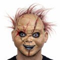 Çaki Horror Doll Mask – Plastic Face Mask with Hair