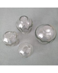 Glass cupping cup 4 NO
