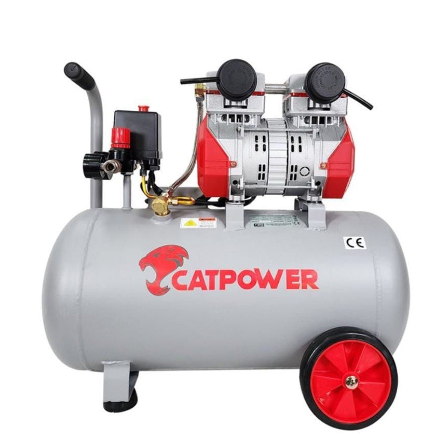 Cat Power 1154 50 Liter Oil-Free Silent Air Compressor 2 Hp