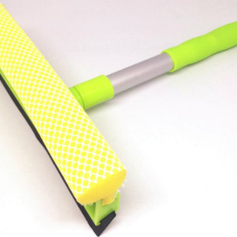 Practical Glass Cleaning Apparatus with Squeegee, Short