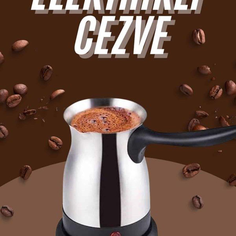 Steel Coffee Maker Coffee Pot 800 Watt Stainless Steel Turkish Coffee Machine Steel Coffee Maker Coffee Pot 800 Watt Stainless Steel Turkish Coffee Machine