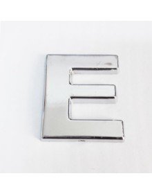 Cemax Letter E 3.75 cm Chrome Adhesive