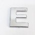 Cemax Letter E 3.75 cm Chrome Adhesive