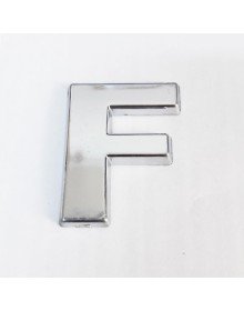 Cemax Letter F 3.75 cm Chrome Adhesive