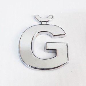 Cemax Letter Ğ 3.75 cm with Chrome Adhesive