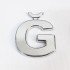 Cemax Letter Ğ 3.75 cm with Chrome Adhesive