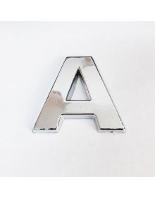 Cemax Letter A 3.75 cm Chrome Adhesive