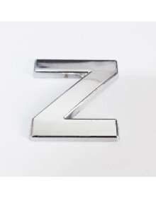 Cemax Letter Z 3.75 cm Chrome Adhesive