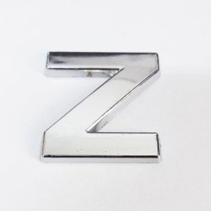 Cemax Letter Z 3.75 cm Chrome Adhesive