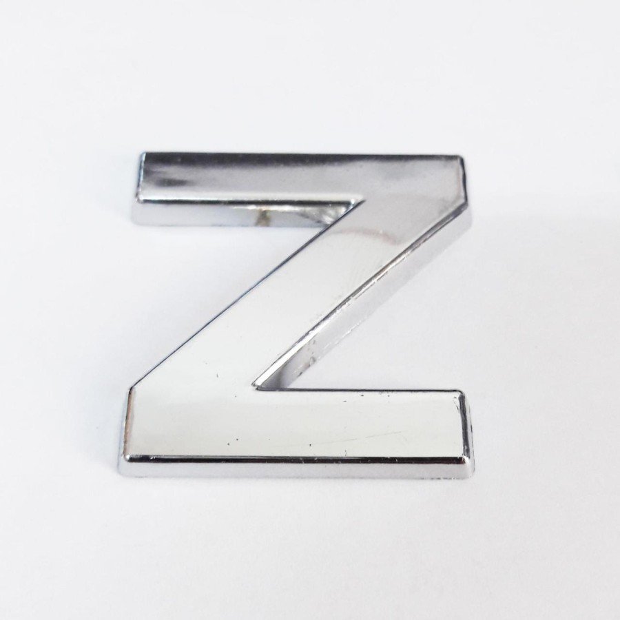 Cemax Letter Z 3.75 cm Chrome Adhesive