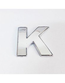 Cemax Letter K 3.75 cm Chrome Adhesive