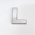 Cemax Letter L 3.75 cm Chrome Adhesive