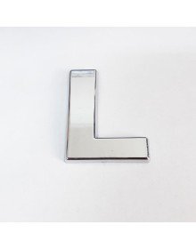 Cemax Letter L 3.75 cm Chrome Adhesive