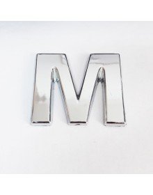Cemax Letter M 3.75 cm Chrome Adhesive