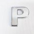 Cemax Letter P 3.75 cm Chrome Adhesive