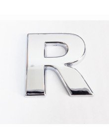 Cemax Letter R 3.75 cm Chrome Adhesive