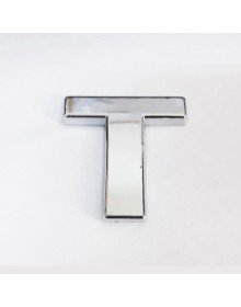 Cemax Letter T 3.75 cm Chrome Adhesive