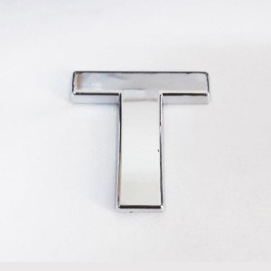 Cemax Letter T 3.75 cm Chrome Adhesive