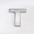 Cemax Letter T 3.75 cm Chrome Adhesive