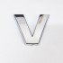 Cemax V Letter 3.75 cm Chrome Adhesive