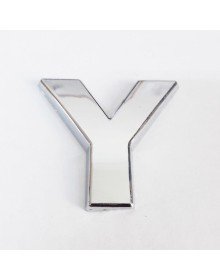 Cemax Letter Y 3.75 cm Chrome Adhesive