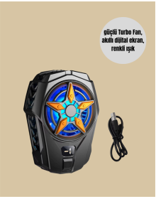Mobile Device Cooling Radiator – Metal+ABS, Type-C Cable