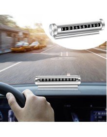 Dial-up In-Car Telephone Number Holder Dial-up Aluminum Car Parking Numberer