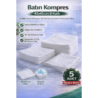 Abdominal Compress 45x45 cm 8 Layers 5 Pieces Wire Wire Gas Compress Non-Sterile Dressing Cloth