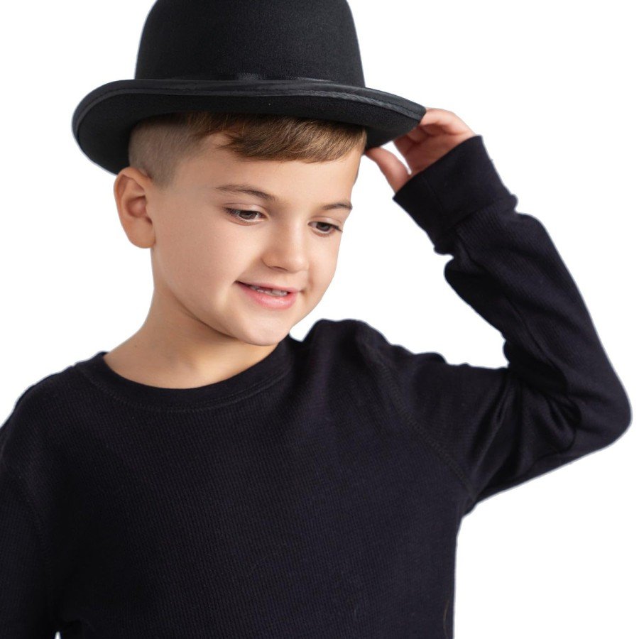 Charlie Chaplin Style Children s Hat – Black Bowler Party Hat
