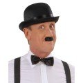 Charlie Chaplin Style Adult Hat – Black Bowler Party Hat