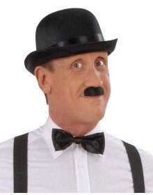 Charlie Chaplin Style Adult Hat – Black Bowler Party Hat