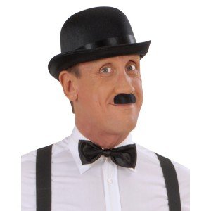 Charlie Chaplin Style Adult Hat – Black Bowler Party Hat