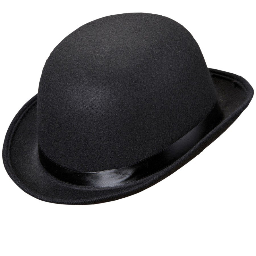 Charlie Chaplin Style Adult Hat – Black Bowler Party Hat