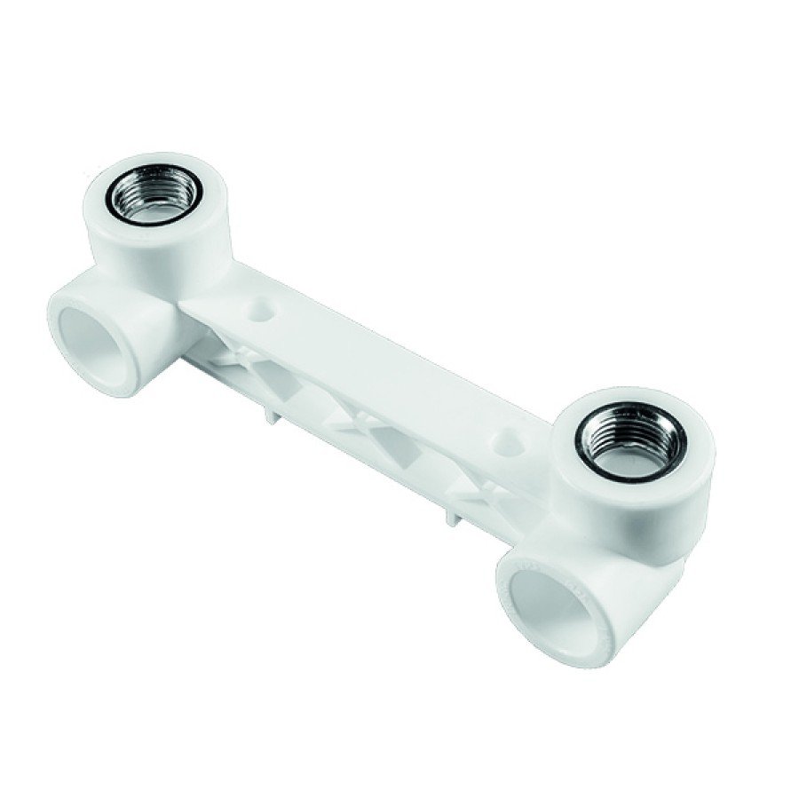 PVC Pipe PPRC Recessed Internal Thread Double Battery Connection 20x1/2   10 Pieces